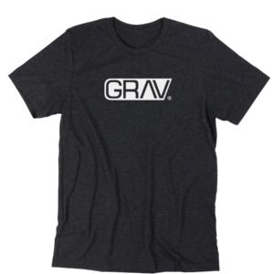 GRAV® Heather Black Logo T-Shirt