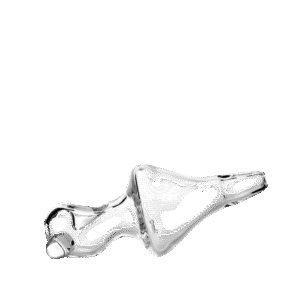 Grav Helix™ Mini Hand Pipe - Clear